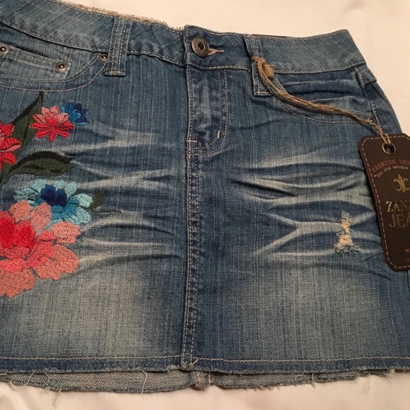 Zana Di Dresses & Skirts - Brand New Zana Di Jean Mini Skirt Size 3